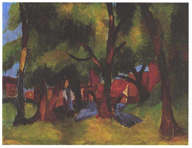 August Macke Children und sunny trees china oil painting image